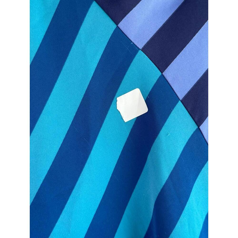 Blue Multi-Stripe V-Neck Slip Maxi Dress - Picture 9 of 10